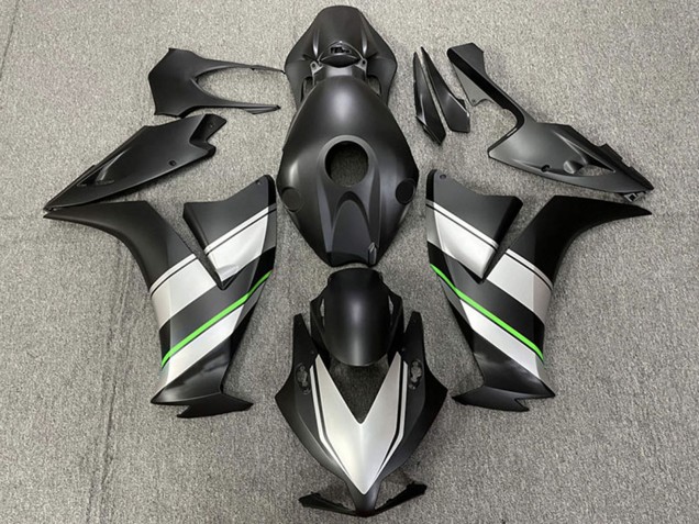 2012-2016 Honda CBR1000RR Motorcycle Fairings - Silver Green Matte Black UK