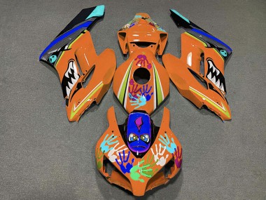 Buy 2004-2005 Honda CBR1000RR Motorcycle Fairings - Orange Blue Black Shark UK