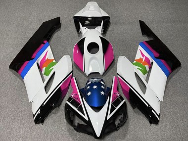 Buy 2004-2005 Honda CBR1000RR Motorcycle Fairings - White Pink Blue Glossy Black Star UK