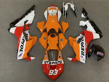 Buy 2017-2023 Honda CBR1000RR Motorcycle Fairings - White Orange Red Black Racing Repsol 93 UK