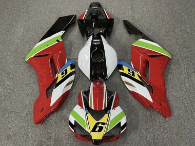 Buy 2004-2005 Honda CBR1000RR Motorcycle Fairings - White Red Green Yellow Glossy Black 6 UK