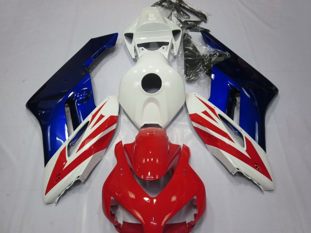 2004-2005 Honda CBR1000RR Motorcycle Fairings - White Red Blue UK