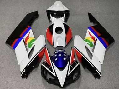 Buy 2004-2005 Honda CBR1000RR Motorcycle Fairings - White Red Blue Glossy Black Star UK