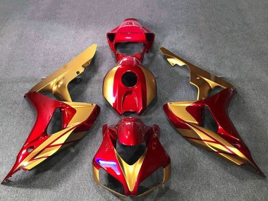 Buy 2006-2007 Honda CBR1000RR Motorcycle Fairings - Gold Red UK