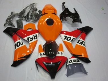 Buy 2008-2011 Honda CBR1000RR Motorcycle Fairing - Orange White Red Glossy Black Repsol UK