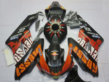 Buy 2004-2005 Honda CBR1000RR Motorcycle Fairings - Matte Black Orange Rossi UK