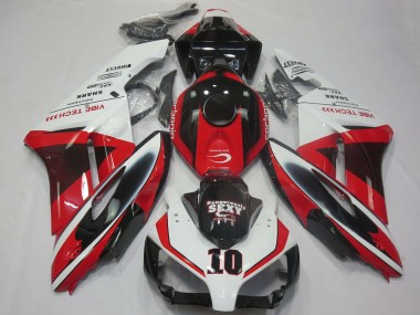 Buy 2004-2005 Honda CBR1000RR Motorcycle Fairings - White Red Glossy Black Sexy VIBE TECH UK