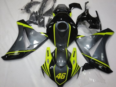 Buy 2008-2011 Honda CBR1000RR Motorcycle Fairings - Grey Yellow Glossy Black 46 UK