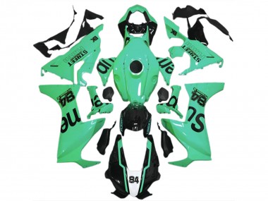 Buy 2017-2023 Honda CBR1000RR Motorcycle Fairings - Special Green Glossy Black Street Flava UK