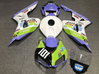 Buy 2006-2007 Honda CBR1000RR Motorcycle Fairings - White Blue Green Glossy Black Toy Story UK