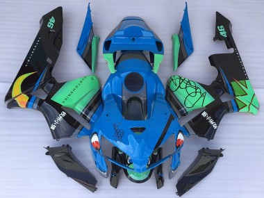 Buy 2005-2006 Honda CBR600RR Motorcycle Fairings - Blue Green Black Shark UK