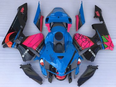 Buy 2005-2006 Honda CBR600RR Motorcycle Fairings - Blue Shark Pink UK