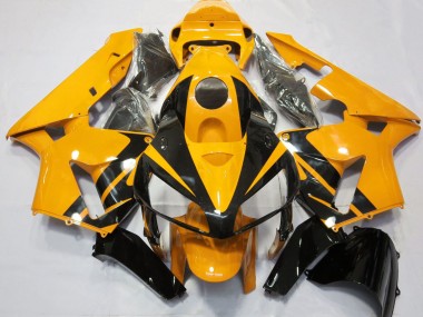 Buy 2005-2006 Honda CBR600RR Motorcycle Fairings - Bright Orange Glossy Black Design UK