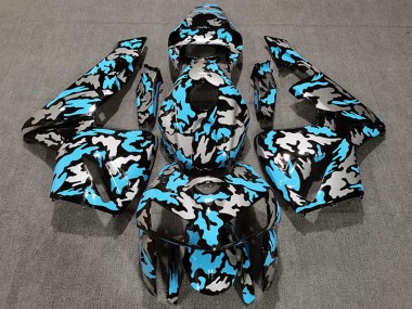 Buy 2005-2006 Honda CBR600RR Motorcycle Fairings - Camouflage Light Blue UK