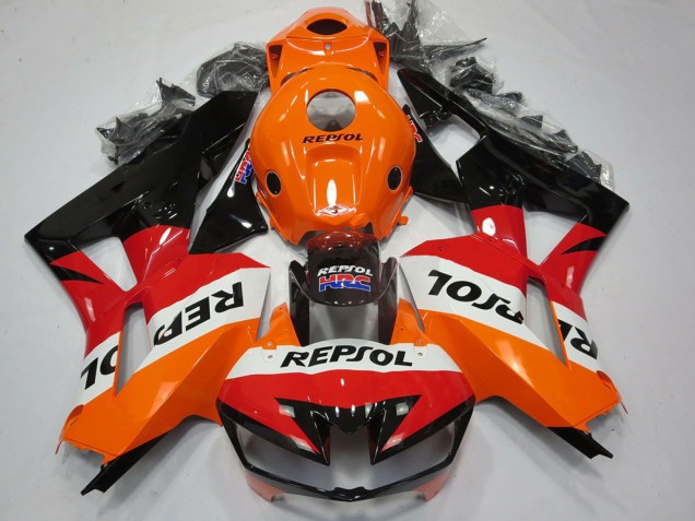 2013-2026 Honda CBR600RR Motorcycle Fairings - Orange White Red Glossy Black Repsol UK