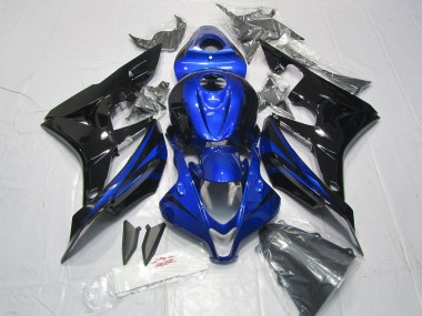 Buy 2007-2008 Honda CBR600RR Motorcycle Fairing Kits - Blue Glossy Black UK