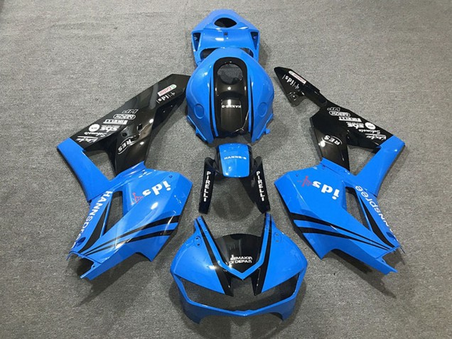 2013-2026 Honda CBR600RR Motorcycle Fairings - Blue Glossy Black UK