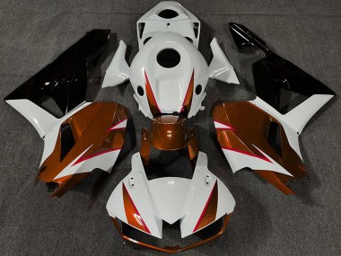 Buy 2013-2023 Honda CBR600RR Motorcycle Fairings - White Dark Orange Glossy Black UK