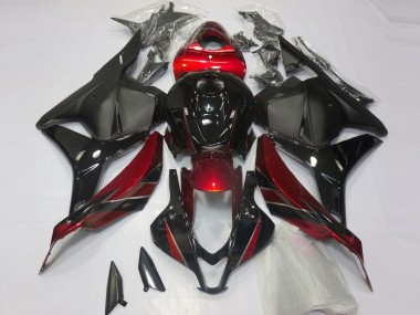 Buy 2009-2012 Honda CBR600RR Motorcycle Fairings - Red Glossy Black Matte Black UK