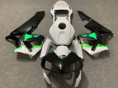 Buy 2003-2004 Honda CBR600RR Motorcycle Fairings - White Green Glossy Black Splatter UK