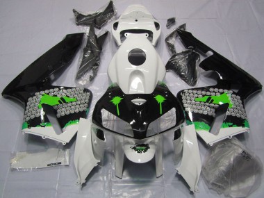 Buy 2005-2006 Honda CBR600RR Motorcycle Fairings - White Green Black Splatter UK