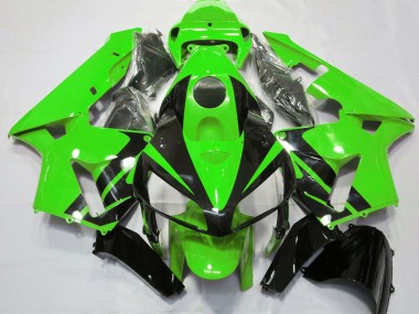 Buy 2005-2006 Honda CBR600RR Motorcycle Fairings - Green Glossy Black Design UK