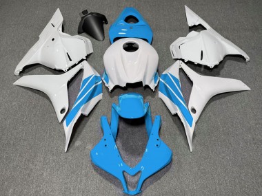 Buy 2009-2012 Honda CBR600RR Motorcycle Fairings - White Light Blue Stripe UK
