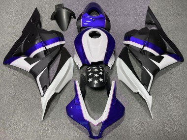 Buy 2009-2012 Honda CBR600RR Motorcycle Fairings - Dark Blue Matte Black Star UK