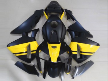 Buy 2005-2006 Honda CBR600RR Motorcycle Fairings - Matte Black Glossy Yellow UK