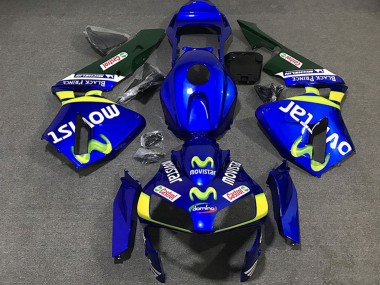 Buy 2003-2004 Honda CBR600RR Motorcycle Fairings - Blue Yellow Green MoviStar UK