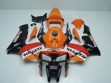 Buy 2005-2006 Honda CBR600RR Motorcycle Fairings - Orange Red White Black One Heart Repsol UK