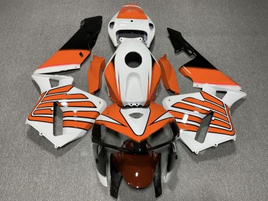Buy 2005-2006 Honda CBR600RR Motorcycle Fairings - White Orange Wings UK