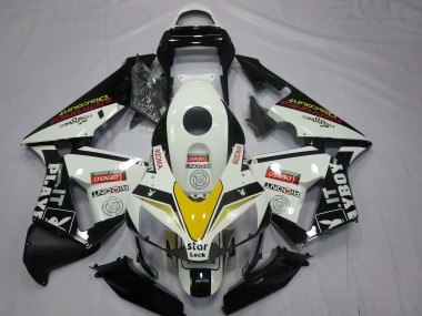 Buy 2003-2004 Honda CBR600RR Motorcycle Fairings - White Yellow Glossy Black Playboy Style UK