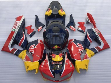 Buy 2013-2023 Honda CBR600RR Motorcycle Fairings - Dark Blue Yellow Red Bull UK