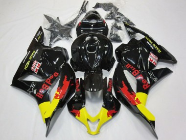 Buy 2009-2012 Honda CBR600RR Motorcycle Fairings - Glossy Black Yellow Red Bull UK