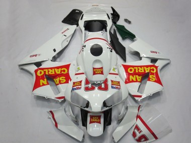 Buy 2003-2004 Honda CBR600RR Motorcycle Fairings - White Red Yellow San Carlo 58 UK