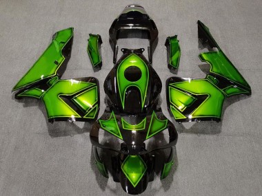 Buy 2003-2004 Honda CBR600RR Motorcycle Fairings - Green Glossy Black UK