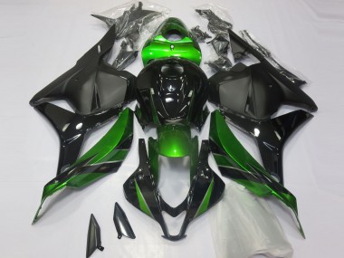 Buy 2009-2012 Honda CBR600RR Motorcycle Fairings - Green Glossy Black Matte Black UK