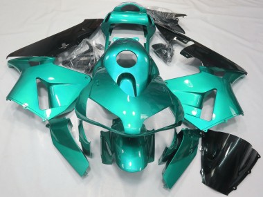 Buy 2003-2004 Honda CBR600RR Motorcycle Fairings - Teal Blue Glossy Black UK