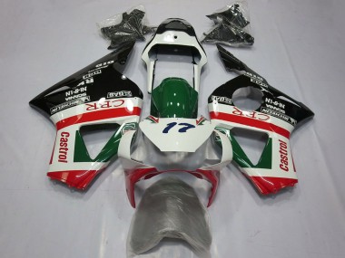 Buy 2002-2003 Honda CBR954RR Motorcycle Fairings - White Red Green Glossy Black CRR Castrol UK