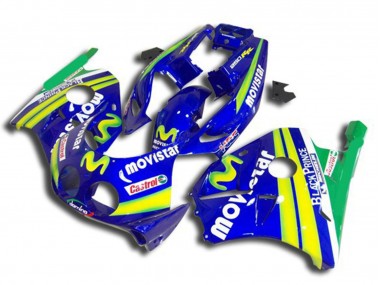 Buy 1990-1998 Honda CBR250RR Motorcycle Fairings - Blue Yellow Green MoviStar Red Castrol UK