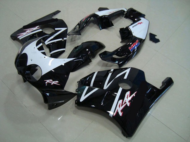 1990-1998 Honda CBR250RR Motorcycle Fairings - White Glossy Black HRC UK