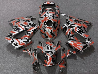 Buy 2002-2013 Honda VFR 800 Motorcycle Fairings - Red Camouflage UK