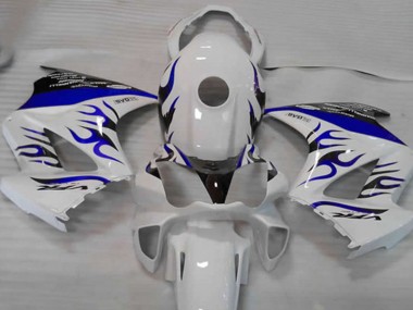 Buy 2002-2013 Honda VFR 800 Motorcycle Fairings - White Blue Flame UK