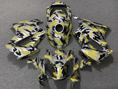 Buy 2002-2013 Honda VFR 800 Motorcycle Fairings - Yellow Camouflage UK