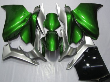 Buy 2010-2014 Honda VFR 1200 Motorcycle Fairings - Silver Green UK