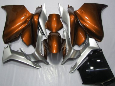Buy 2010-2014 Honda VFR 1200 Motorcycle Fairings - Silver Orange UK