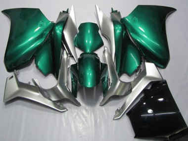 Buy 2010-2014 Honda VFR 1200 Motorcycle Fairings - Silver Seafoam Green UK