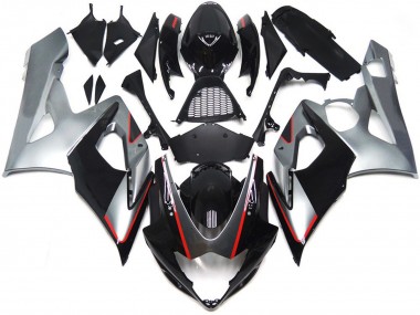 Buy 2005-2006 Suzuki GSXR 1000 Motorcycle Fairings - Glossy Black Silver Red UK