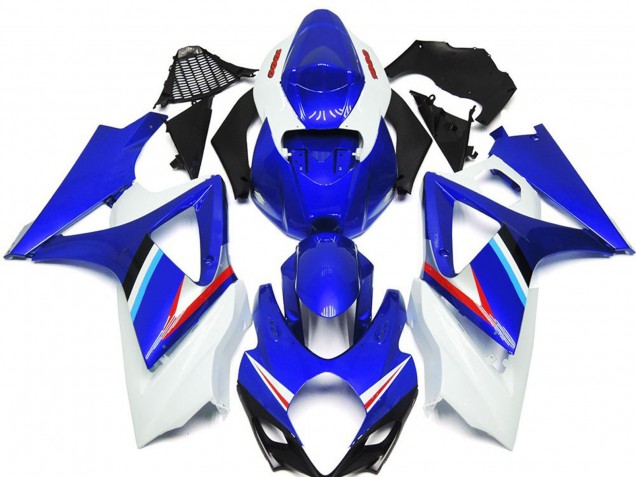 2007-2008 Suzuki GSXR 1000 Motorcycle Fairings - Blue White Red Black UK